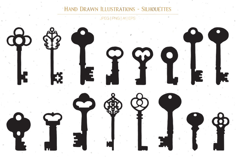 retro-and-modern-house-keys-illustrations