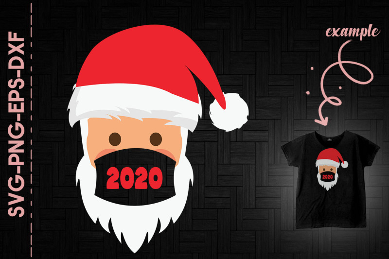 2020-mask-santa-clause-christmas-holiday