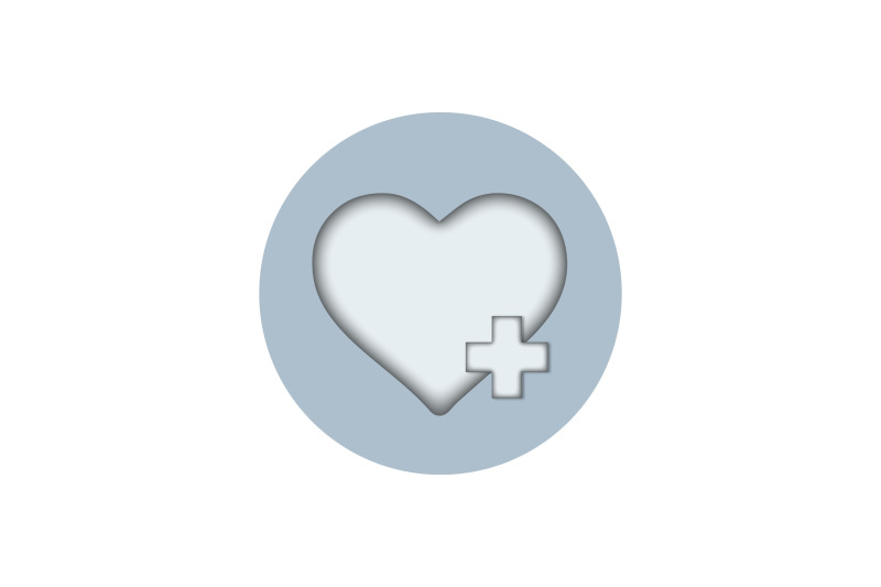 medical-icon-papercut-with-heart-health