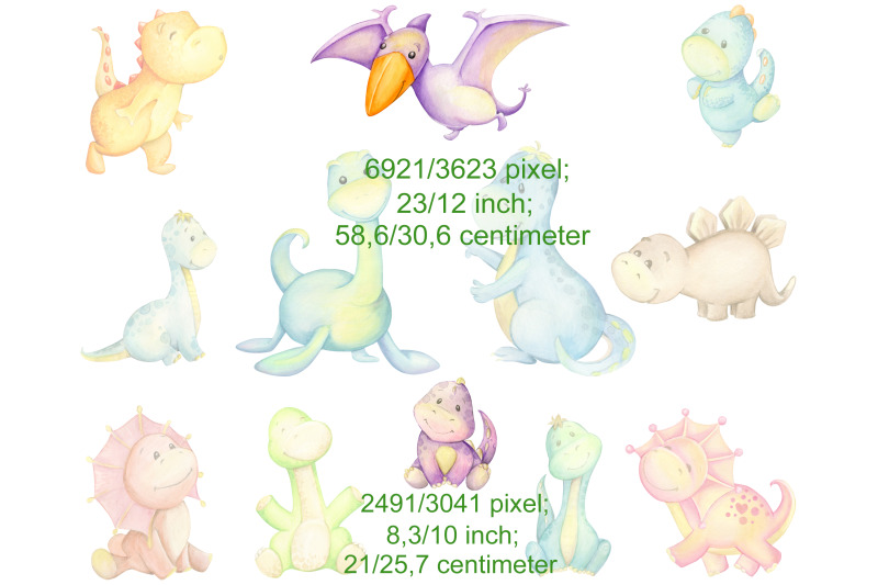 watercolor-dino-dinosaur-party-png-animal-clip-art-fairytale-anima