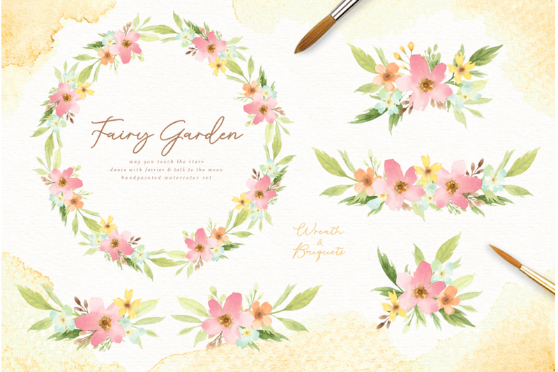 fairy-garden-watercolor-clip-arts