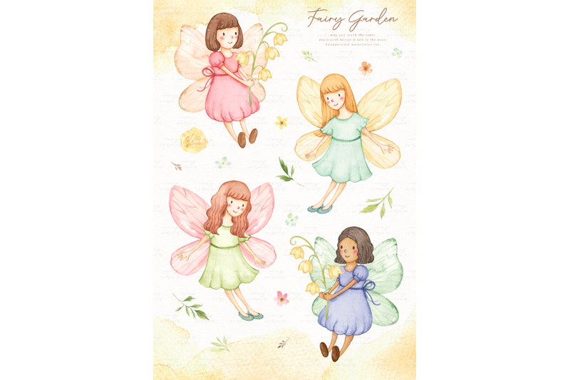 fairy-garden-watercolor-clip-arts