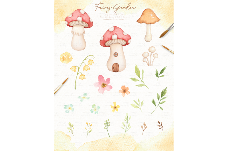 fairy-garden-watercolor-clip-arts