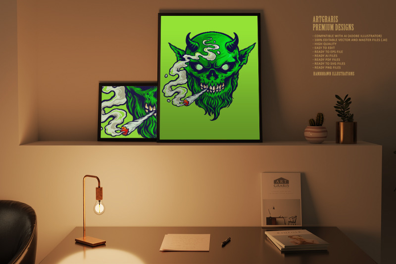 angry-devil-marijuana-smoke-illustrations