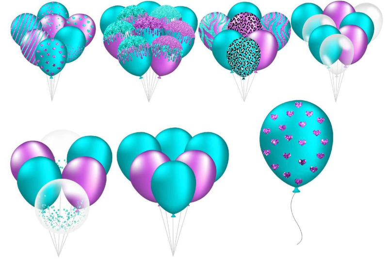 turquoise-amp-purple-balloons-clipart