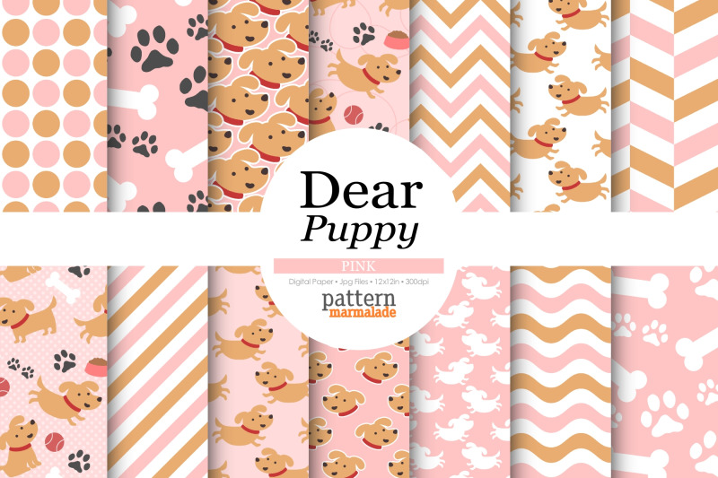 puppy-pattern-in-pink-digital-paper-pmr1204
