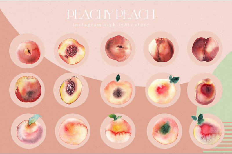peachy-peach-summer-watercolor-collection
