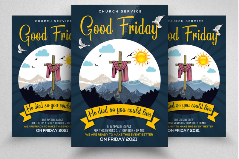 good-friday-flyer-poster-template