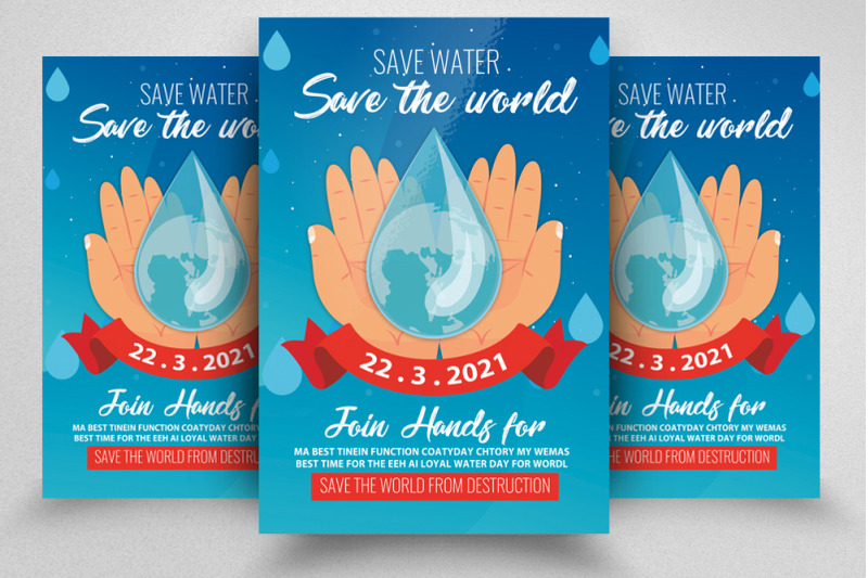 world-water-day-flyer-template