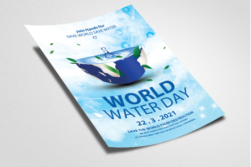 world-water-day-flyer-poster-template