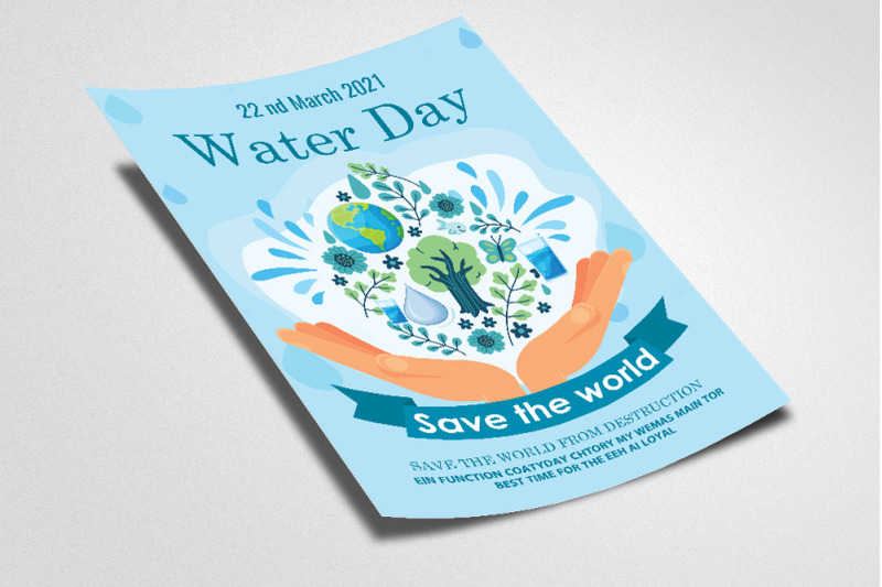 world-water-day-flyer-psd-template