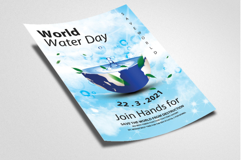 world-water-day-flyer-poster-template