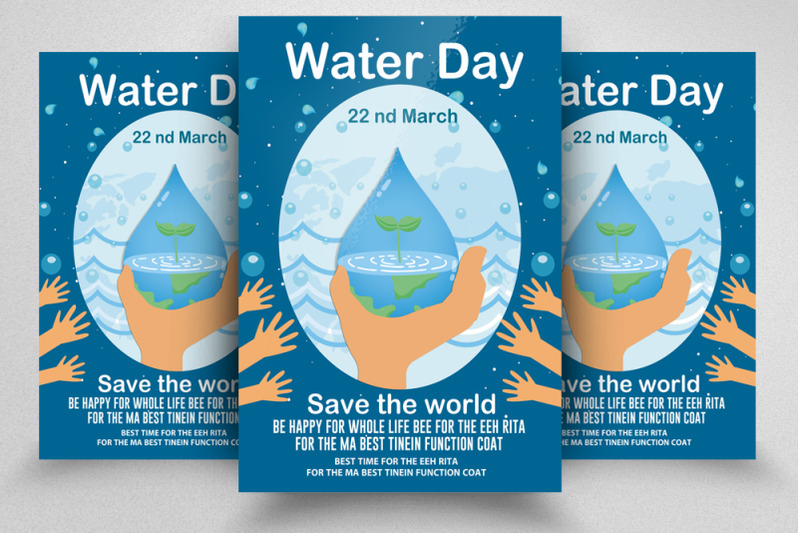 world-water-day-flyer-poster