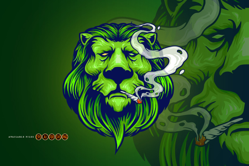 cool-lion-weed-smoke-marijuana-weed