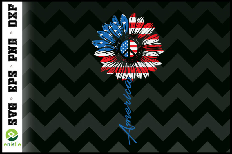 sunflower-usa-american-flag-4th-of-july