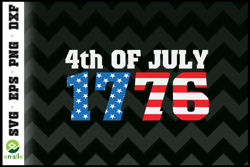 4th of july 1776 Freedom day USA Flag Craft SVG.DIY SVG