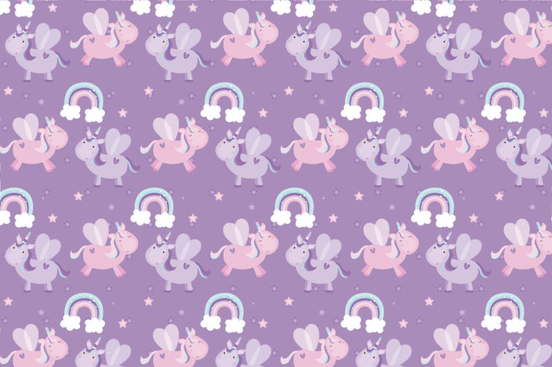 lilac-unicorn-mini-set
