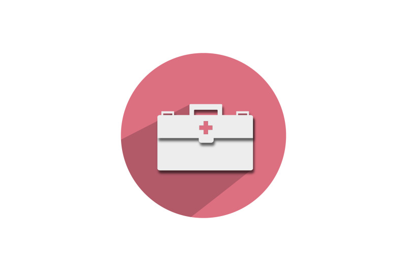 medical-icon-papercut-isolated-nurse-bag