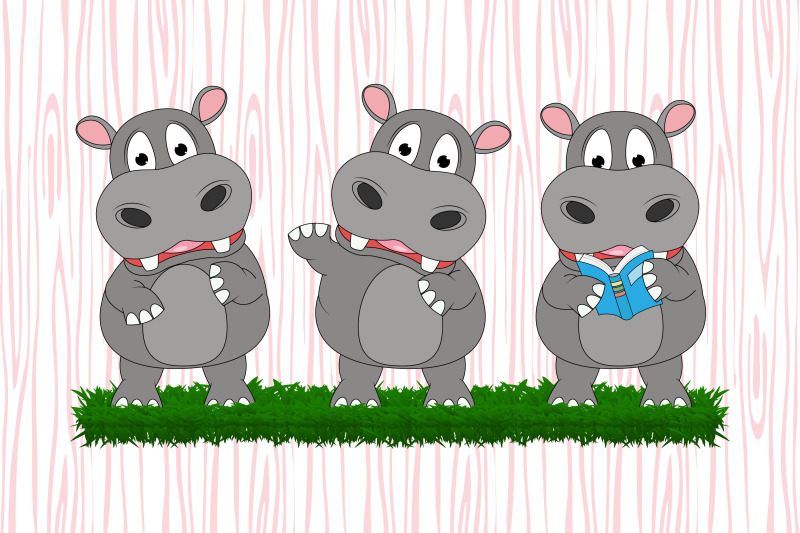 cute-hippo-animal-cartoon