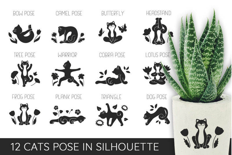 yoga-bundle-cats-silhouette-stickers