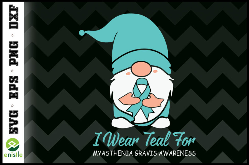 teal-ribbon-gnome-myasthenia-gravis