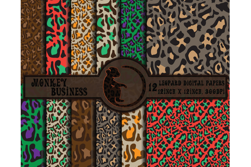 12-leopard-digital-papers-instant-download-jpg-files-scrapbook-paper