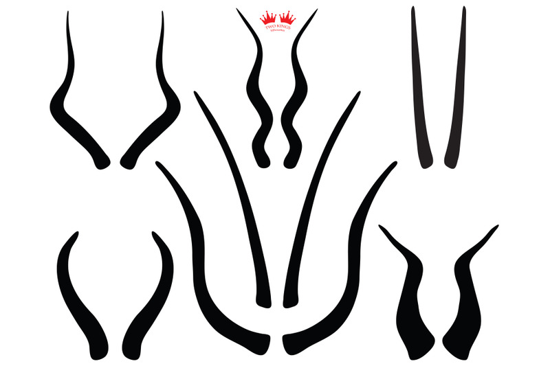 buffalo-horns-clipart-svg-file-for-cricut-instant-download-black-si