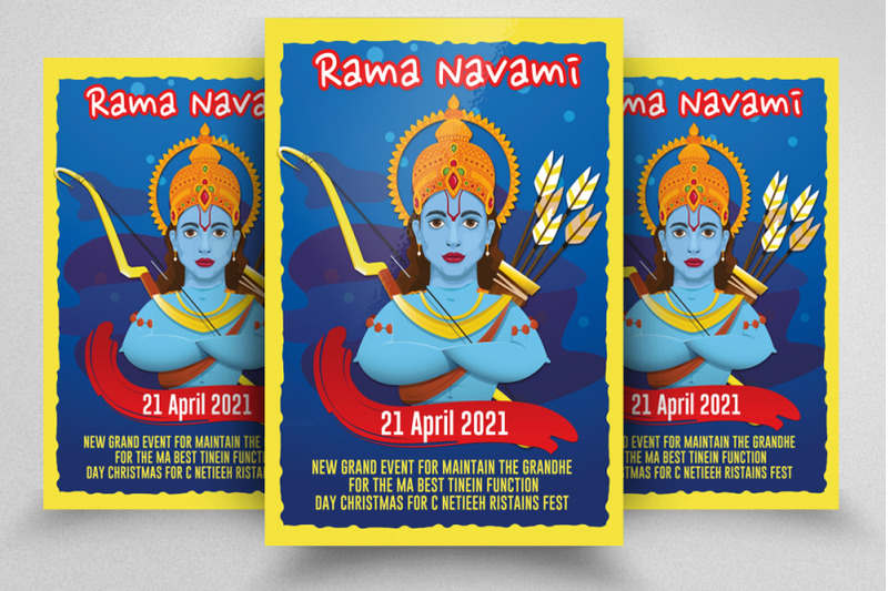 rama-navami-indian-flyer-poster