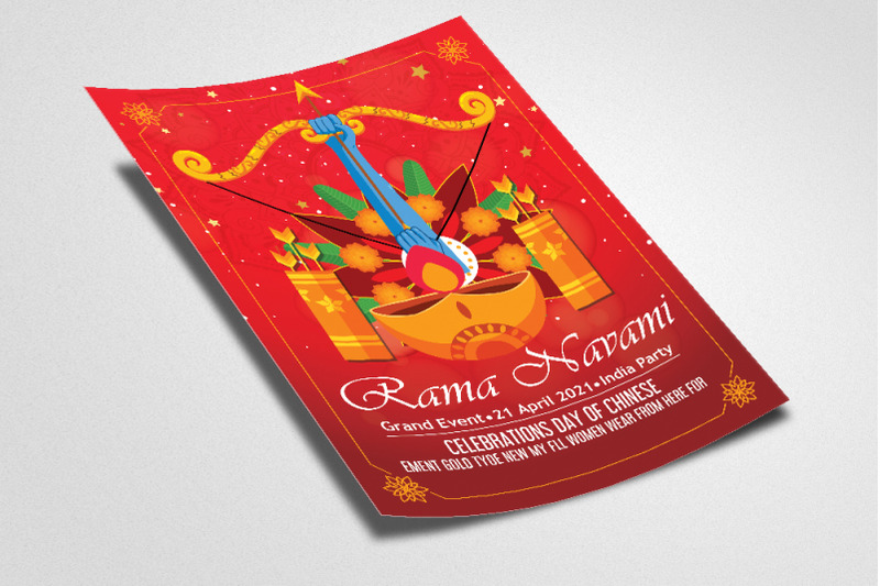 rama-navami-festival-flyer-poster