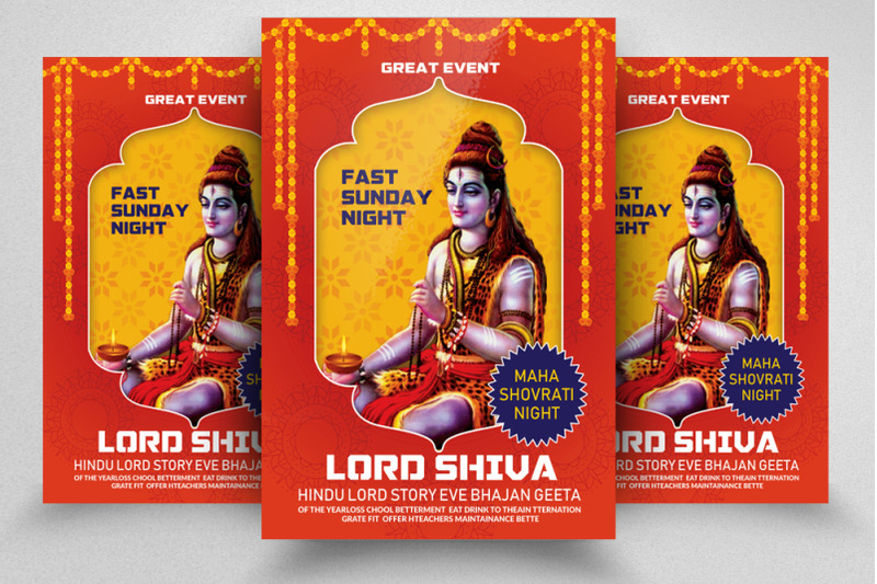 maha-shivratri-indian-festival-flyer