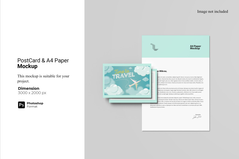 postcard-and-a4-paper-mockup