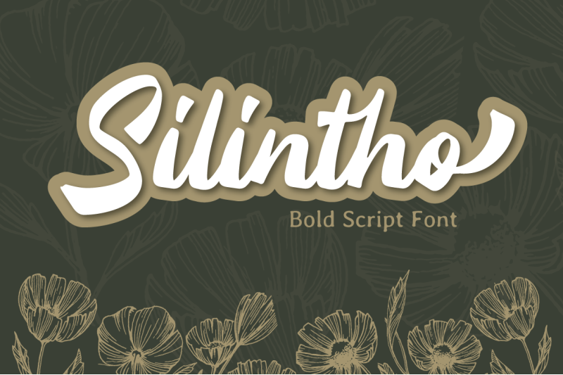 silintho-bold-script-font