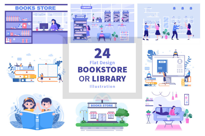 24-bookstore-or-library-illustration