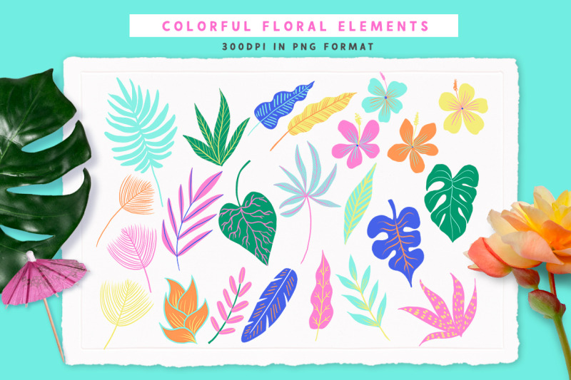 tropical-blooms-floral-illustrations-and-lettering-phrases