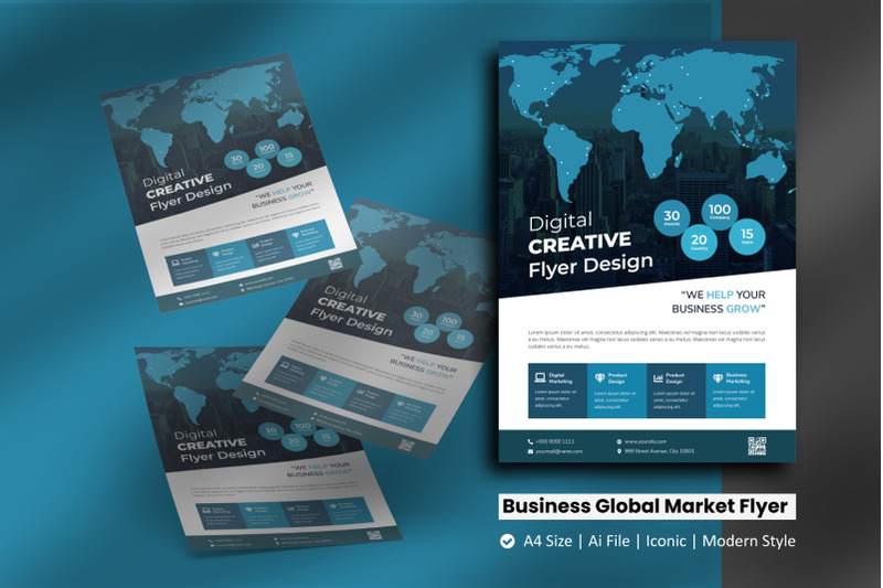 business-global-marketing-flyer-brochure-template