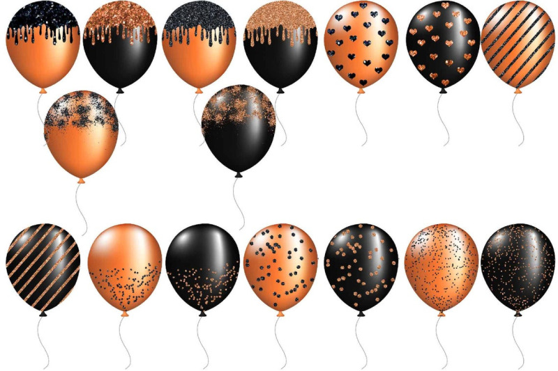 black-amp-orange-balloons-clipart