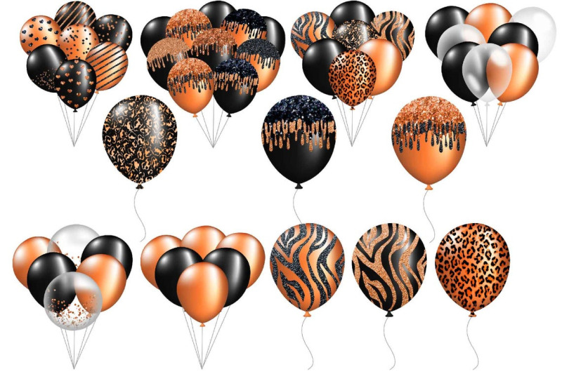 black-amp-orange-balloons-clipart