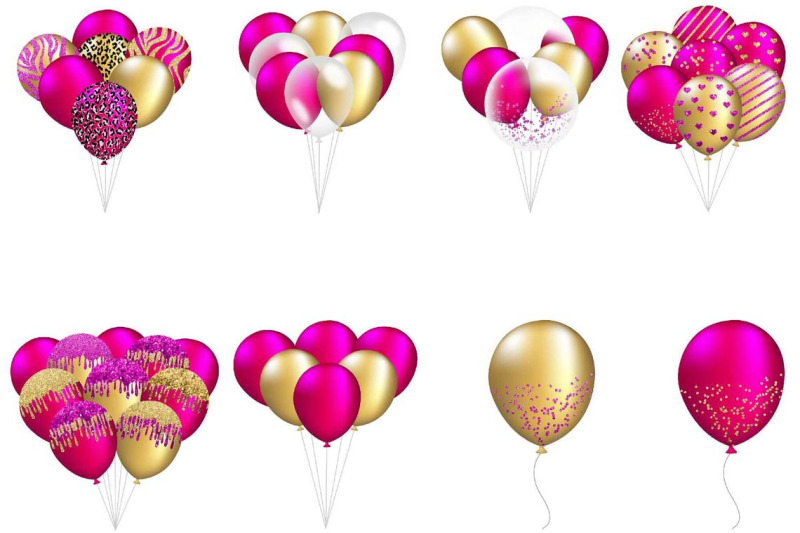 gold-amp-hot-pink-balloon-clipart