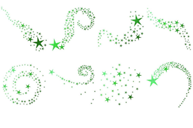 emerald-swirling-stars-clipart