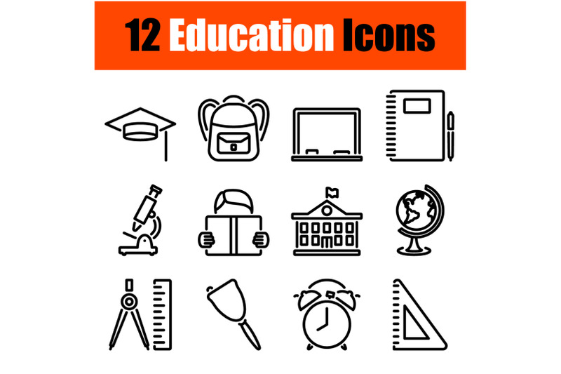 education-icon-set