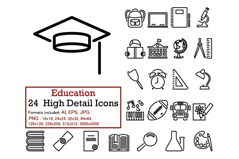 education-icon-set