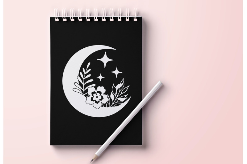 floral-moon-is-a-magic-set-in-svg