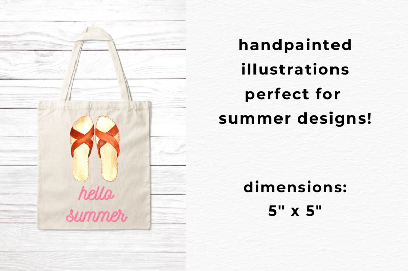 watercolor-sandals-12-illustrations-of-summer-flip-flops
