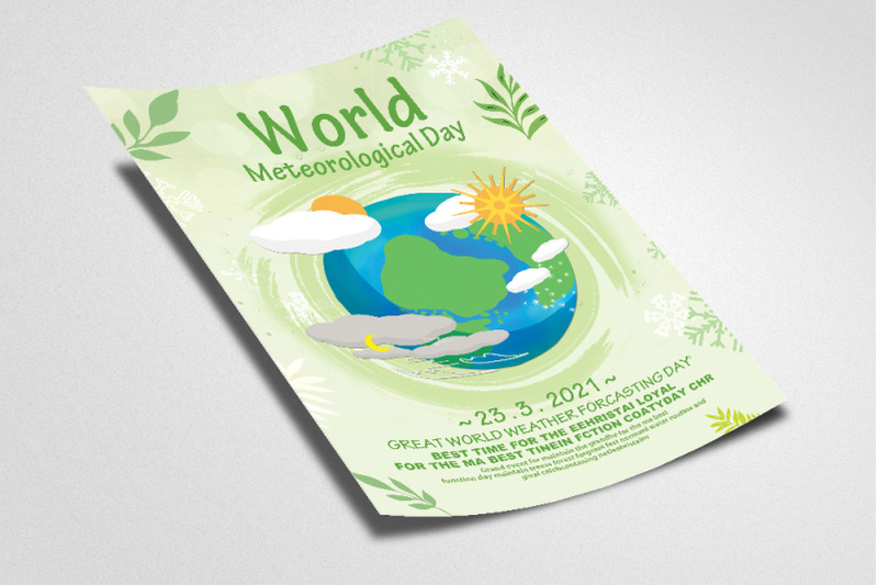 world-meteorological-day-flyer-poster