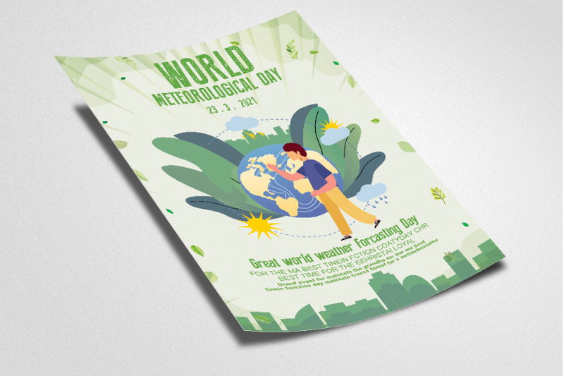 world-meteorological-day-flyer-poster