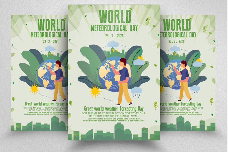 world-meteorological-day-flyer-poster