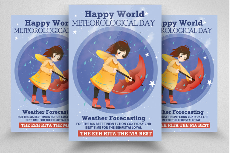 world-meteorological-day-poster-template