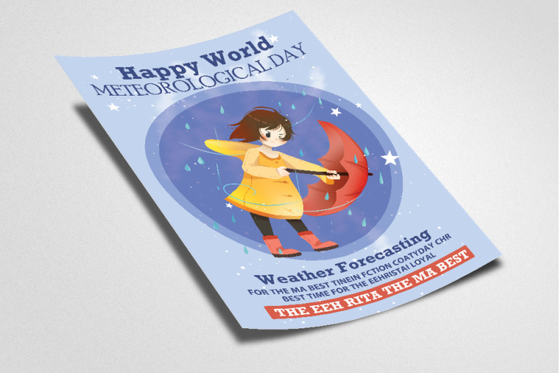 world-meteorological-day-poster-template