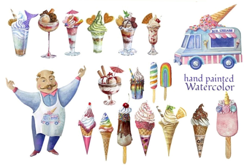 ice-cream-clipart-rainbow-ice-cream-instant-download-ice-cream-truck
