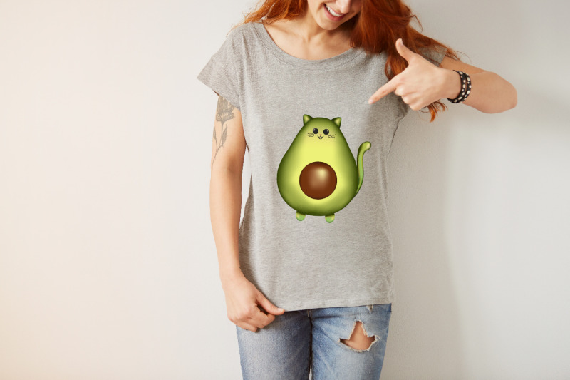 avocado-cat-illustration-cute-sublimation-pun-vegetables